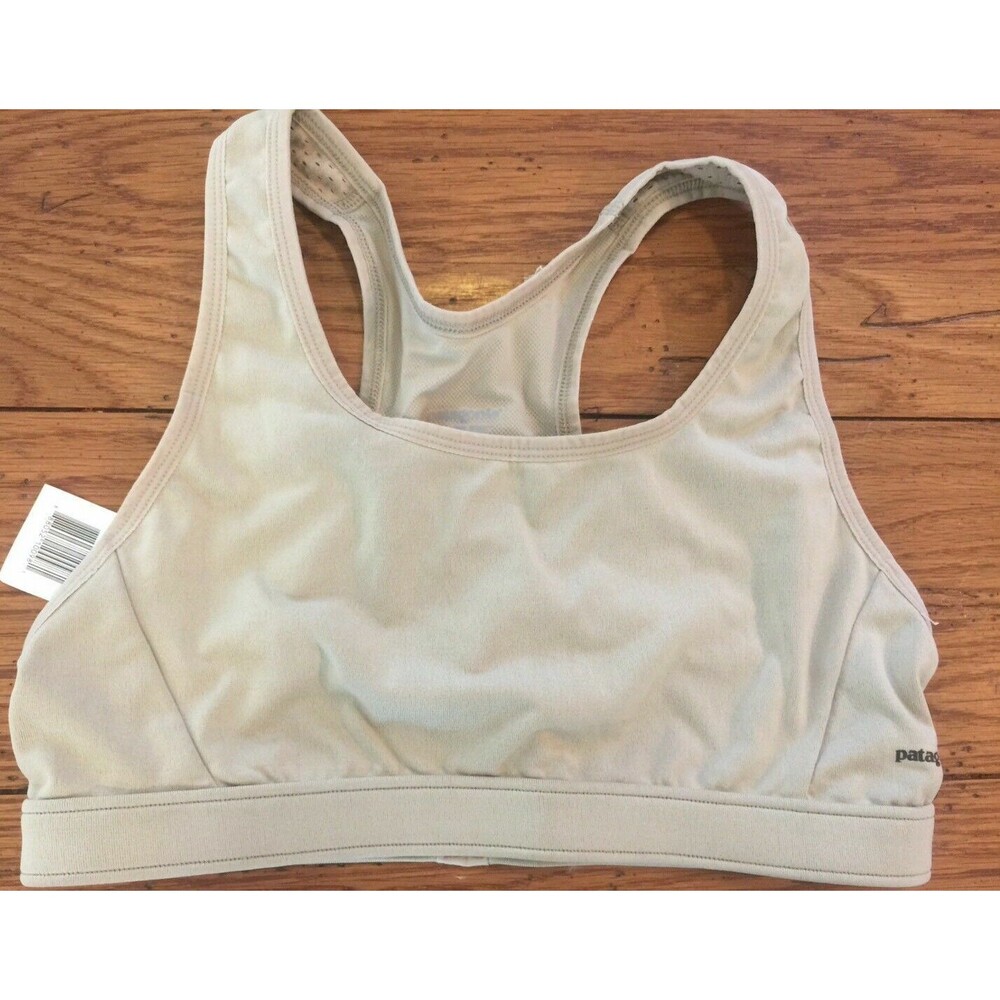 Patagonia Women's Medium Sports Bra Capilene Base Layer Tan NWT